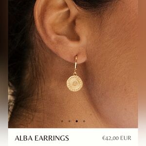 Agapé Alba Coin Earrings